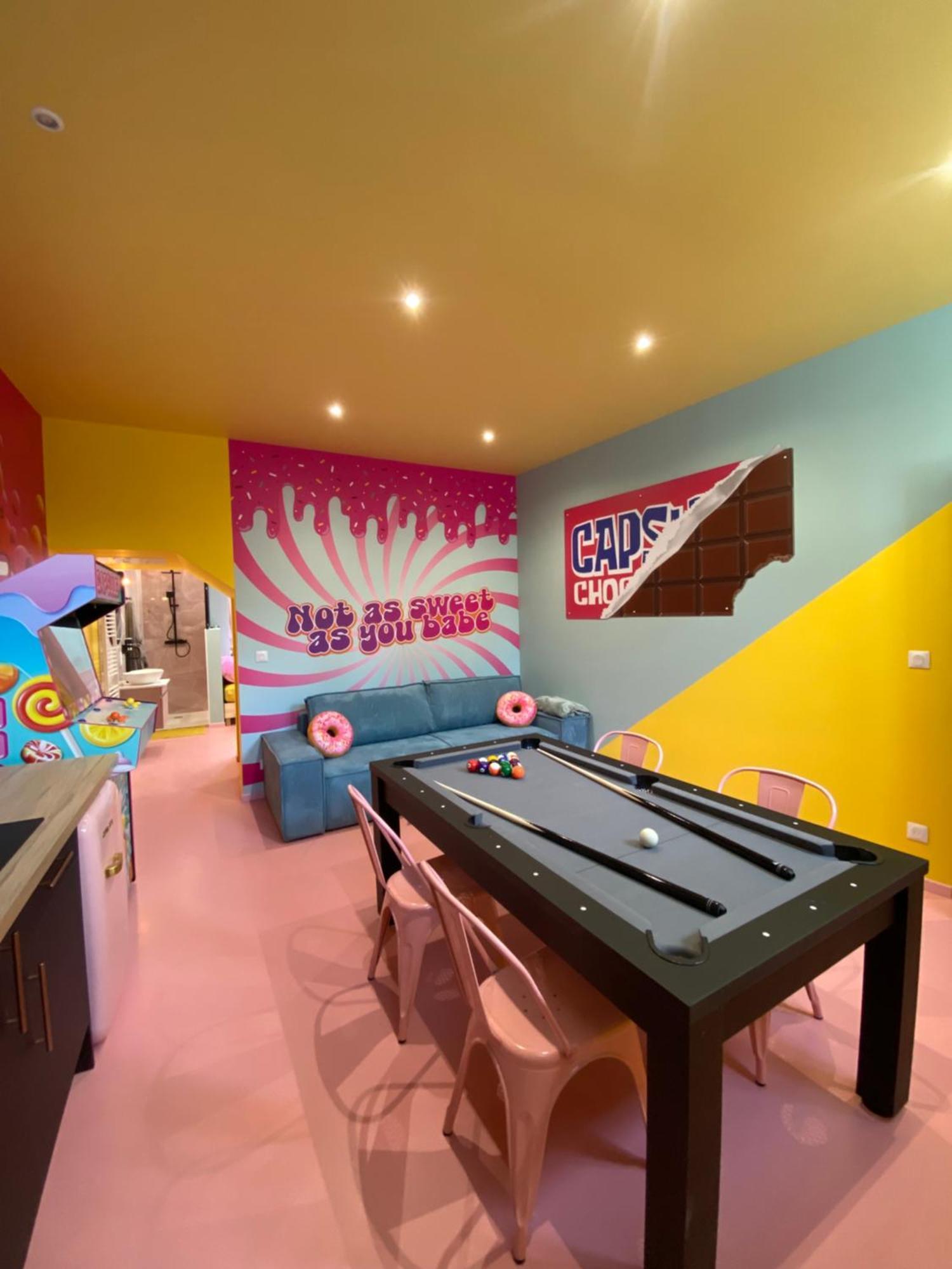 Capsule Bonbon - Balneo - Sauna - Billard - Nintendo Switch Douai Exterior foto